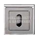 S2ESCKSPC Square UK Key Escutcheon PC (Pair)