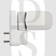 Avocet SY3DWH Triad Mini 3D Flag Hinge White Single Hinge for UPVC Doors Synseal Variant