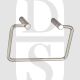 Bary 5007.SSS Grade 304 Contract Washroom Rectangular Hinged Towel Holder Concealed Fixing Satin Stainless Steel