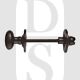 Carlisle Brass AA133BA 4.9mm Square Spindle Oval Thumbturn & Coin Release With Rose Black Antique
