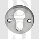 Carlisle Brass AA145PB Raised Face Fix Euro Cylinder Escutcheon Satin Chrome