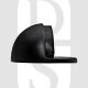 Carlisle Brass AA20MB Oval Half Moon Shaped Floor Mounted Door Stop Matt Black