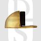 Carlisle Brass AA20PB Oval Half Moon Shaped Floor Mounted Door Stop Polished Brass