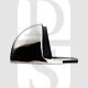 Carlisle Brass AA20PN Oval Half Moon Shaped Floor Mounted Door Stop Polished Nickel