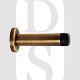 Carlisle Brass AA21AB 72mm Cylindrical Wall Mounted Door Stop With Rose Antique Brass
