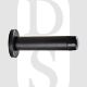 Carlisle Brass AA21MB 72mm Cylindrical Wall Mounted Door Stop With Rose Matt Black