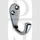 Carlisle Brass AA26CP Face Fixing Single Wardrobe Hook Polished Chrome