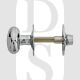 Carlisle Brass AA32CP Door Security Bolt Oval Thumbturn & Coin Release With Rose Polished Chrome