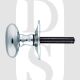 Carlisle Brass AA33CP Oval Thumbturn With Rose Spline Spindle Polished Chrome