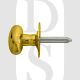 Carlisle Brass AA33PB Oval Thumbturn With Rose Spline Spindle Polished Brass
