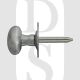 Carlisle Brass AA33SC Oval Thumbturn With Rose Spline Spindle Satin Chrome