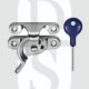 Carlisle Brass AA40LCKCP Locking Sash Fitch Fastener Polished Chrome