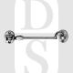 Carlisle Brass AA61CP 103.5mm Long Silent Pattern Cabin Hook Polished Chrome