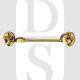 Carlisle Brass AA61PB 103.5mm Long Silent Pattern Cabin Hook Polished Brass