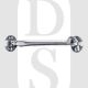 Carlisle Brass AA62SC 151mm Long Silent Pattern Cabin Hook Satin Chrome