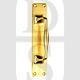 Carlisle Brass AA95PB Cast Offset Pull Handle On Backplate Polished Brass