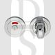 Carlisle Brass AQ11CP Bathroom Mortice Thumbturn & Release With Indicator Polished Chrome