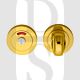 Carlisle Brass AQ11PB Bathroom Mortice Thumbturn & Release With Indicator Polished Brass