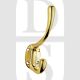 Carlisle Brass AQ25PB Heavyweight Face Fixing Hat & Coat Hook Polished Brass