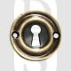 Carlisle Brass AQ41FB 42mm Diameter UK Keyway Face Fix Escutcheon Florentine Bronze
