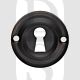 Carlisle Brass AQ41MB 42mm Diameter UK Keyway Face Fix Escutcheon Matt Black