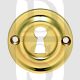 Carlisle Brass AQ41PB 42mm Diameter UK Keyway Face Fix Escutcheon Polished Brass