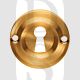 Carlisle Brass AQ41SB 42mm Diameter UK Keyway Face Fix Escutcheon Satin Brass