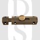 Carlisle Brass AQ81AB 102mm Face Fix Slide Action Surface Mounted Bolt Antique Brass