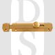 Carlisle Brass AQ82SB 152mm Face Fix Slide Action Surface Mounted Bolt Satin Brass