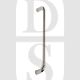 Carlisle Brass CSD1300BSS 300mm Centre Bolt Through D Shape Pull Handle Bright Stainless Steel