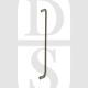 Carlisle Brass CSD1450BSS 450mm Centre Bolt Through D Shape Pull Handle Bright Stainless Steel