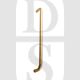 Carlisle Brass CSD1450SPVD 450mm Centre Bolt Through D Shape Pull Handle Satin PVD Brass