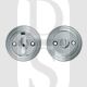 Carlisle Brass DK12CP Delamain 55mm Diameter Thumbturn & Release Polished Chrome