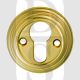 Carlisle Brass DK1PB Delamain Euro Cylinder Face Fix Escutcheon Polished Brass