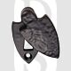 Carlisle Brass LF5533BA UK Keyway Shield Covered Escutcheon Black Antique
