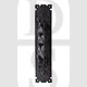 Carlisle Brass LF5101BA Barley Twist Pull Handle On Face Fix Backplate Black Antique