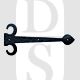 Carlisle Brass LF5121BA 305mm x 140mm Face Fix Sword Hinge Front Black Antique