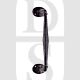 Carlisle Brass LF5266BA 241mm Face Fix Offset Pull Handle On Rose Black Antique