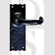 Carlisle Brass LF5502BA Traditional Lever Latch Handles on Backplate Black Antique