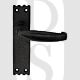 Carlisle Brass LF5508BA Slimline Backplate Lever Latch Door Handles Black Antique