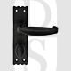Carlisle Brass LF5509BA Bathroom Slimline Backplate Lever Door Handles Black Antique