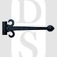 Carlisle Brass LF5519ABA 302.5mm x 140mm Ornate Sword Hinge Black Antique