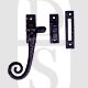 Carlisle Brass LF5542BA Curly Tail Hook & Mortice Wooden Window Casement Fastener Black Antique