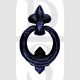 Carlisle Brass LF5590BA Bolt Through Round Ring Door Knocker Black Antique