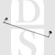 Carlisle Brass LW21CP 525mm Long Concealed Fix Single Towel Rail Polished Chrome