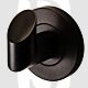 Carlisle Brass LX03MB Single Concealed Fix Robe Hook Bright Mat Black