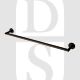 Carlisle Brass LX22MB 645mm Long Concealed Fix Single Towel Rail Matt Black