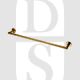 Carlisle Brass LX22PVD 645mm Long Concealed Fix Single Towel Rail PVD Brass