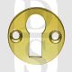Carlisle Brass M41PB Flat UK Keyway Round Escutcheon Polished Brass