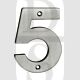 Carlisle Brass NUM10105SSS Numeral No:5 Numeral 100mm 4.0